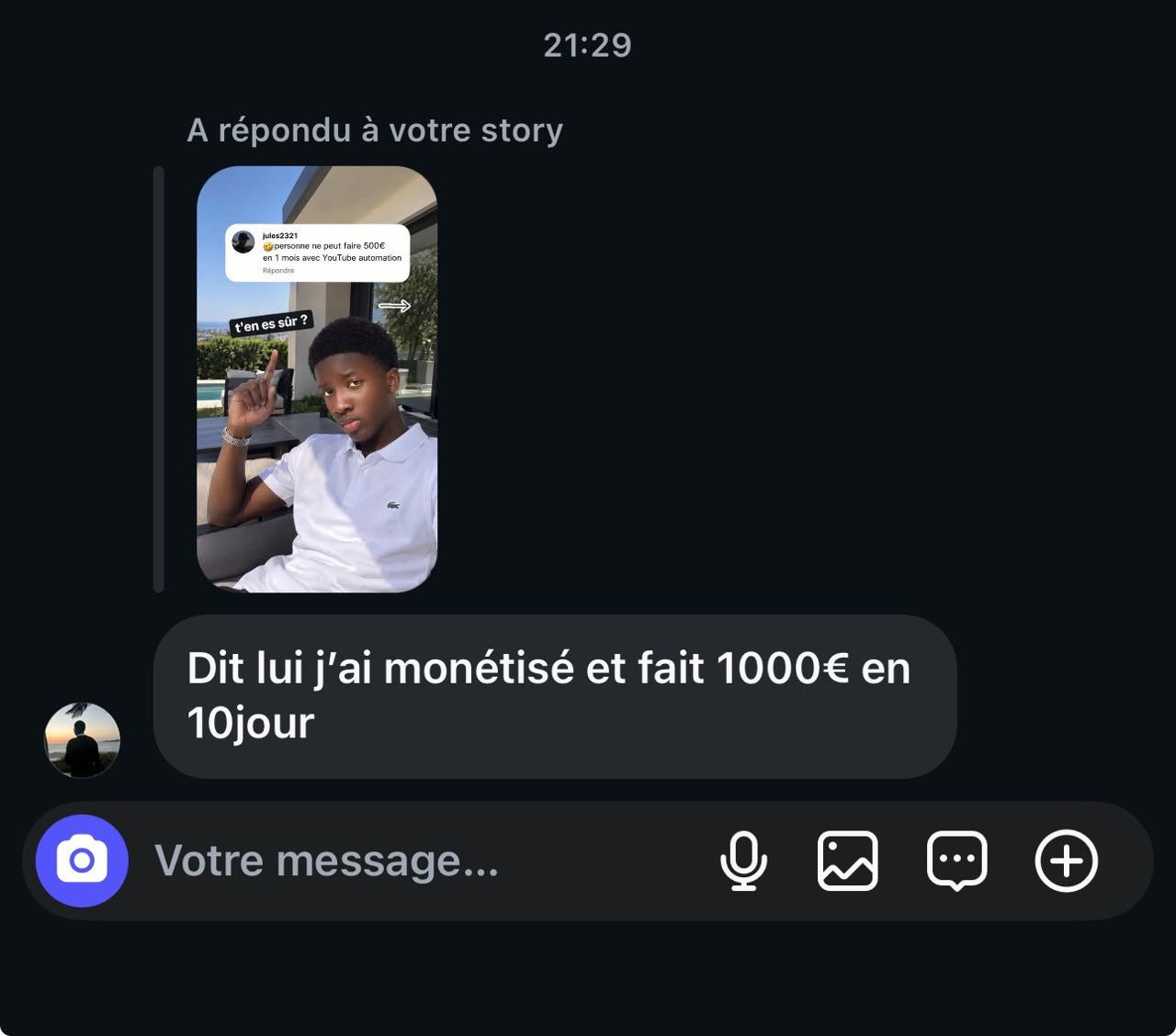 « J'ai monétisé et fait 1 000 € en 10 jours »
